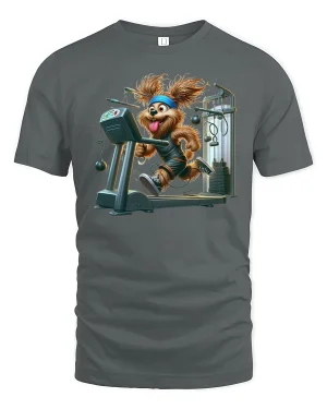 Canine Cardio Comfort Tee - gray t-shirt on white background