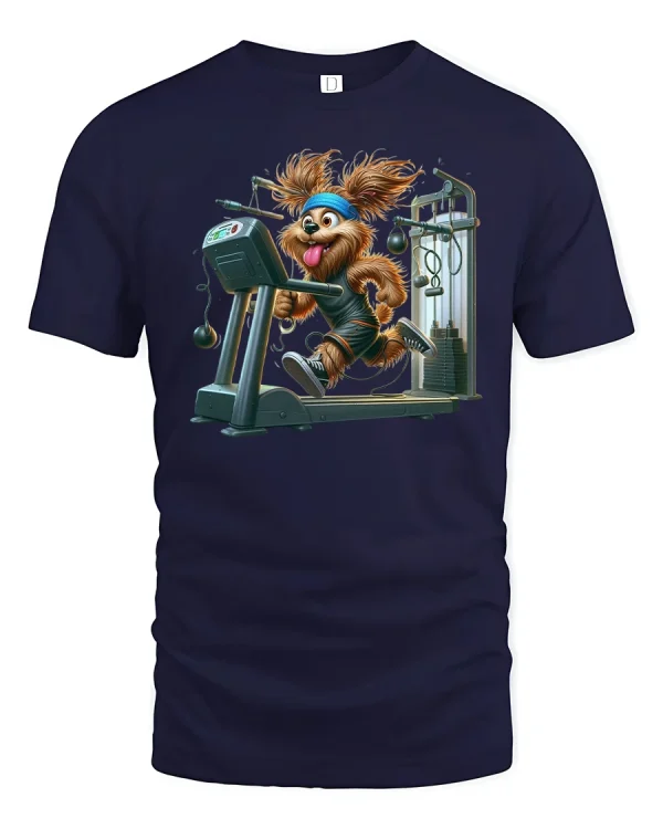 Canine Cardio Comfort Tee - navy t-shirt on white background
