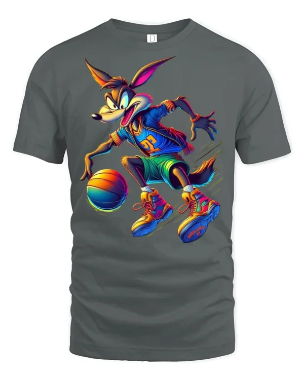 Street Dunk Trickster T-Shirt - gray t-shirt on white background