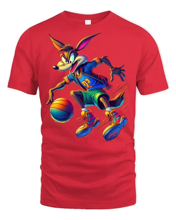 Street Dunk Trickster T-Shirt - red t-shirt on white background