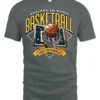 Believe in Basketball Magic T-Shirt - gray t-shirt on white background