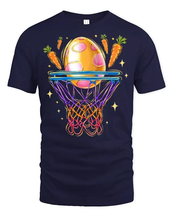 Easter Slam Dunk T-Shirt - navy t-shirt on white background
