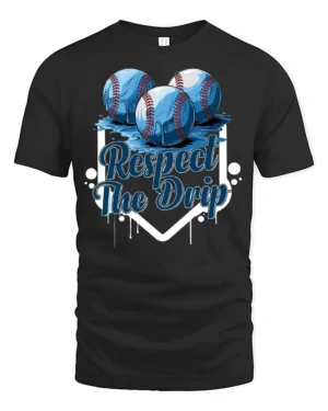 Ballin’ With Drip T-Shirt - black t-shirt on white background